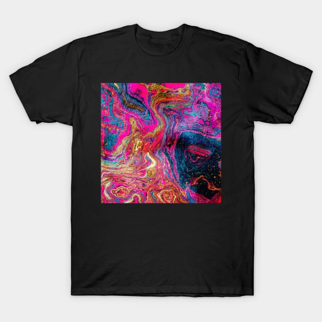 Premium Colorful Marble Inkscape T-Shirt by TheSkullArmy